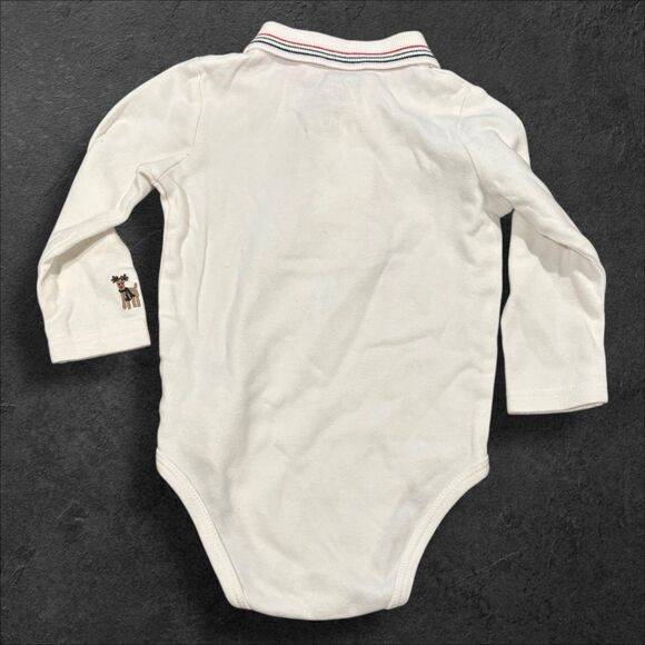 Baby Kitestrings by Hartstrings Reindeer Collared Bodysuit – 12M – Play - Picture 5 of 6